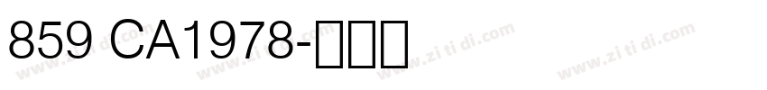 859 CA1978字体转换
